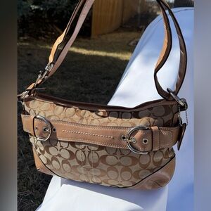 Coach Hampton Hobo Buckle Bag Convertible Strap 2009 07077 EUC